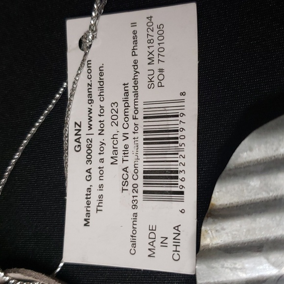 Ganz NWT "If the hat's gone missing I've gone fishing" Multitextured Ornament - Picture 4 of 4